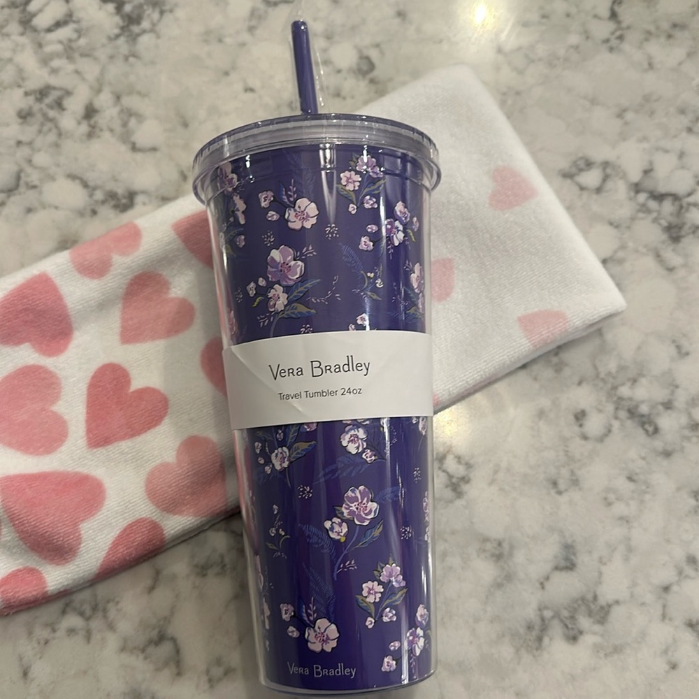 💜 NWT Vera  Bradley Tumbler!!! 
Makes a great gift!!🎁